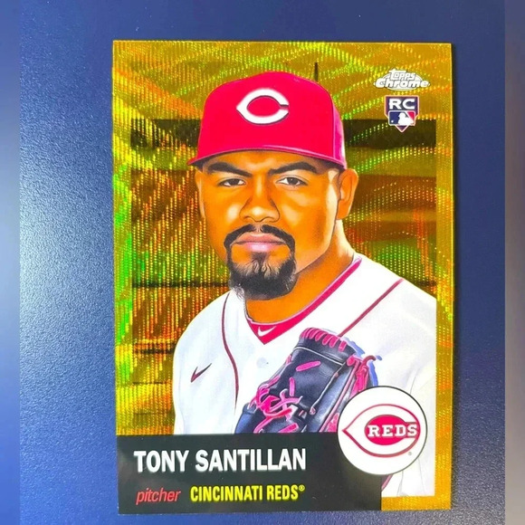 Tony Santillan RC Gold Wave Refractor /50 2022 Topps Chrome Platinum Anniversary - Picture 1 of 3